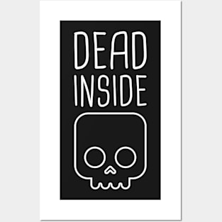 Dead Inside – Introvert Skull Posters and Art